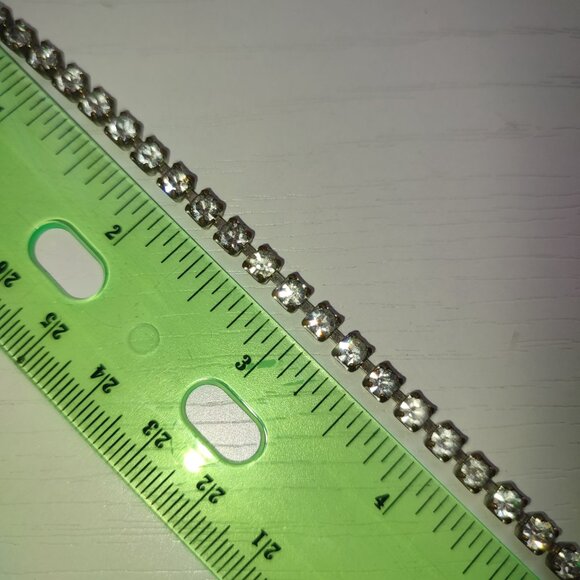 Vintage Bracelet Glass Zirconia small hand wrist - Picture 9 of 10